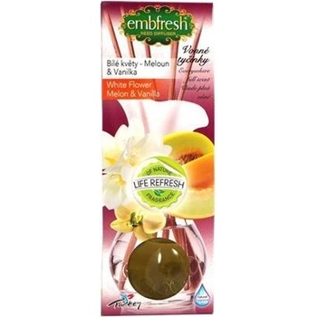 Embfresh vonné tyčinky bílé květy - meloun & vanila 35 ml