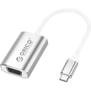 ORICO Адаптер Orico XC-102-SV, от USB Type-C(м) към VGA(ж), сребрист (XC-102-SV)