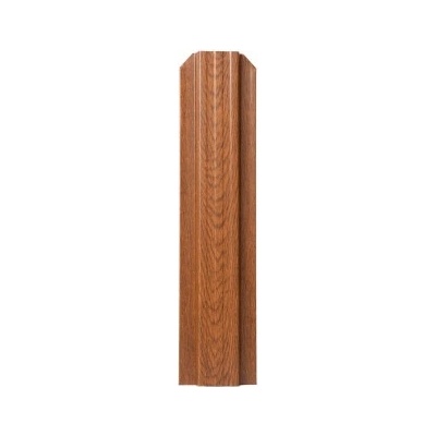 Covernit Plechová plotovka Sicuro zkosená 150 cm 150 x 115 x 18 cm zlatý dub