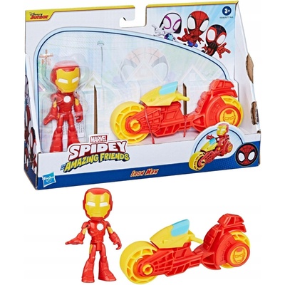 Marvel Spidey a jeho úžasní přátelé Iron Man & Toy Motorcy