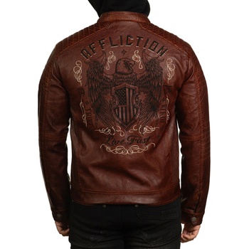 Image 1 of AFFLICTION мъжко яке affliction - code of honor - КАФЯВО - 110ow418-br