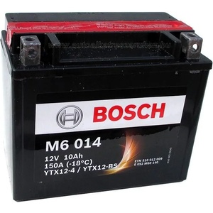 Bosch AGM 10Ah 150A left+ YTX12-4/YTX12-BS