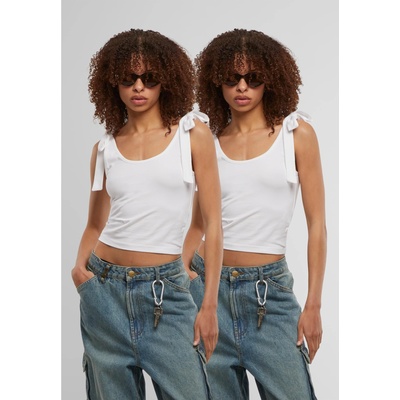 Urban Classics 2 Броя Дамски Потници Ladies Tied Basic Jersey Top 2-Pack white/white XXLUB-TB7520A-01105 - Камуфлаж, размер XL