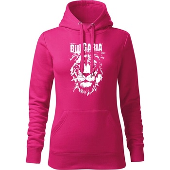 Image 1 of DRAGOWA дамски суитшърт с качулка български лъв, розов (37267)
