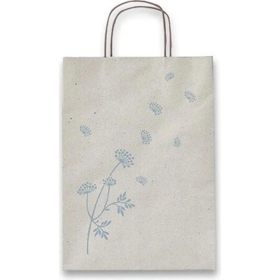 Darčeková taška SADOCH Allegra Carta Erba rôzne rozmery, modrá 260 x 120 x 360 mm -