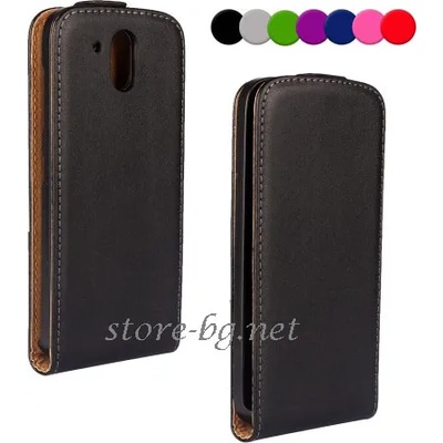 HTC Desire 526G Dual Флип Кожен Калъф и Протектор