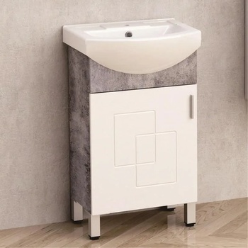 Inter Ceramic Долен шкаф за баня ICP 5086-2, Inter Ceramic, с умивалник, 85x40x50см (5086-2)