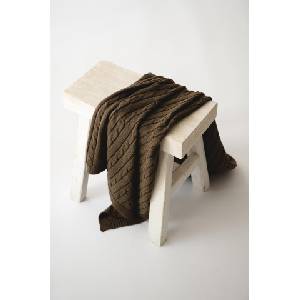  Kaiser - Одеало CABLE KNITT от органичен памук Brown (2321825)