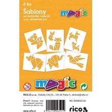 Papírové šablony sada R1 Geometrik ZOO