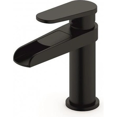 Inter Ceramic Стоящ смесител за умивалник ICF 1192053B ЧЕРЕН МАТ, месинг + цинк, черен мат, 15x14.5х4.5см (1192053B)