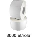 ZINTA Самозалепващи PE етикети ZINTA 30х15 mm, 3000 ет. /ролка, бели (30X15X3000-PE)
