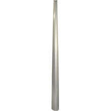 Obouvací lžíce kovová 63 cm stříbrná