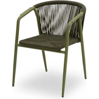 MXR záhradná stolička Louise zelená
