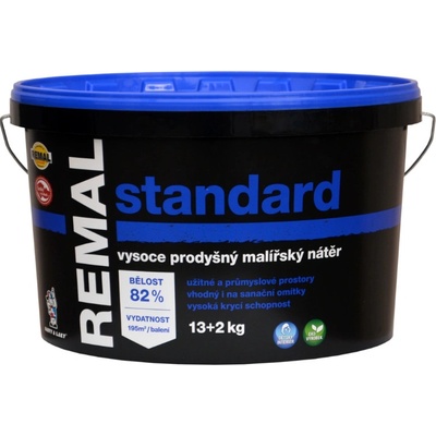 REMAL STANDARD - Paropriepustná interiérová farba biela 15 kg