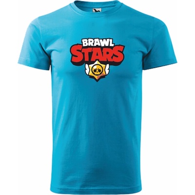 ON-DESIGN Tričko dětské s potiskem BRAWL STARS tyrkysová