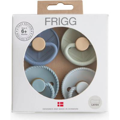 Frigg Set kaučuk 4ks dudlíků Skyline Serenity