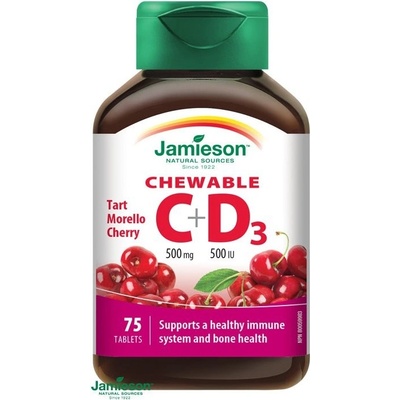 Jamieson Vitamín C & D Cherry 75 tabliet