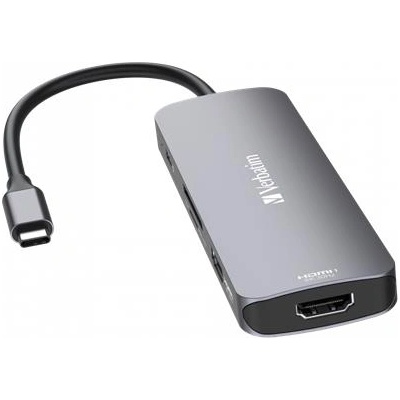 Verbatim USB хъб, USB-C PD/2xHDMI/3xUSB-A/SD/mSD, VERBATIM 32151 (32151)
