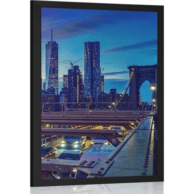 Plakát noční velkoměsto - 20x30 black