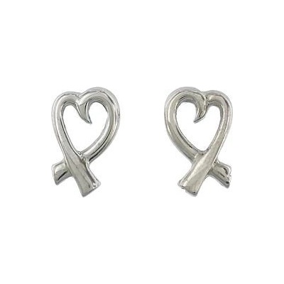 Infinitysilver stříbrné náušnice srdíčka 242003