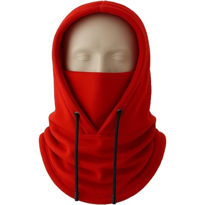 HARAHU Зимна поларена балаклава с качулка - Червена / Тип2 kp37734 (37734)