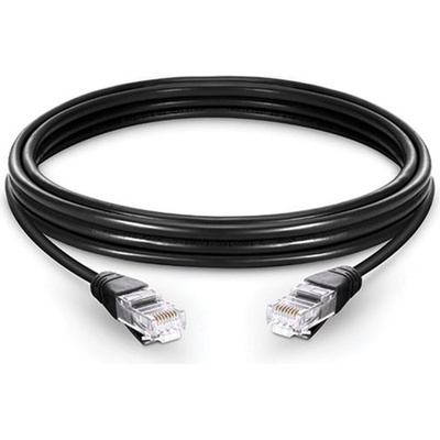 PremiumCord sputp02C Patch, UTP RJ45-RJ45 level 5e, 2m, černý