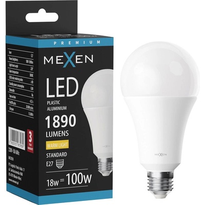 Mexen Nova LED крушка E27, A70, 18W, Топла светлина - 3000K, 1890 lm - L100-E27-1830-01 (L100-E27-1830-01)