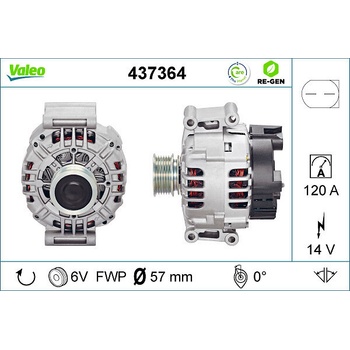 Alternátor VALEO 437364