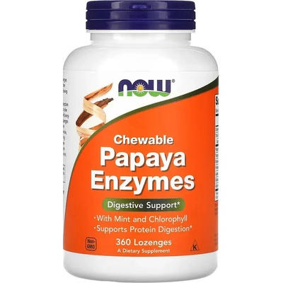 NOW Papaya Enzymes 360 pastilek