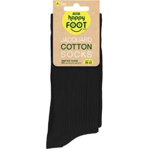 AGIVA Дамски чорапи Agiva Happy Foottopia, Памук Жакард, Черни, 39-42 размер (AGIVA-047)