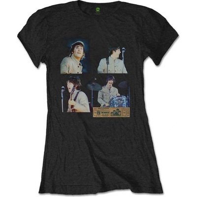 The Beatles Tričko Shea Stadium Shots Žena Čierna