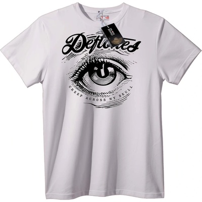 NOONEBRAND Тениска Deftones Графика на Око - 2XL, White