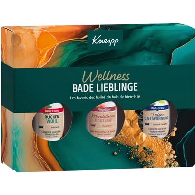 Kneipp Oleje do koupele Hluboké uvolnění 20 ml + Čertův dráp 20 ml + Mandlové květy 20 ml, kosmetická sada