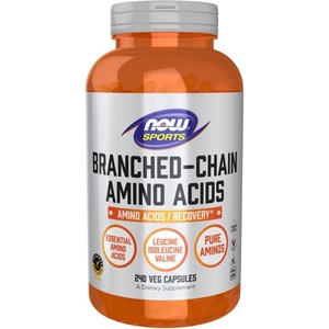 NOW NOW Branched Chain Amino Acids, 240 Capsules