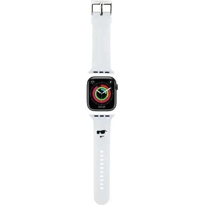 Karl Lagerfeld Каишка Karl Lagerfeld 3D Rubber Choupette Head за Apple Watch 42/44/45/49mm, бяла (3666339190149)