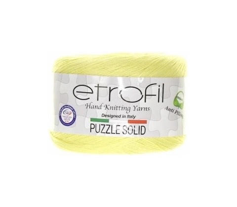 Příze Puzzle Solid žlutá PS004
