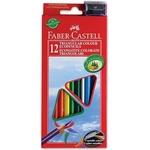 Faber-Castell Faber-Castell: Комплект триъгълни цветни моливи ECO - 12 молива с безплатна острилка