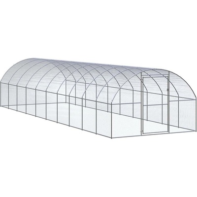 vidaXL Venkovní klec pro kuřata 3 × 10 × 2 m pozinkovaná ocel 9799.3095467