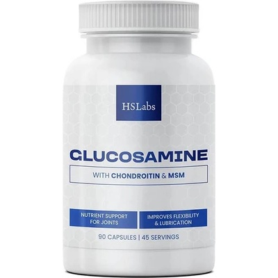 HS Labs Glucosamine with Chondroitin & MSM, 90 капсули, HS Labs (HS0259)