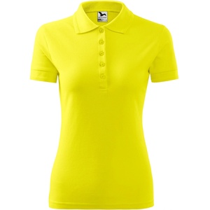 MALFINI Malfini pique polo 210 / Дамска поло тениска - лимонена s (2109613)