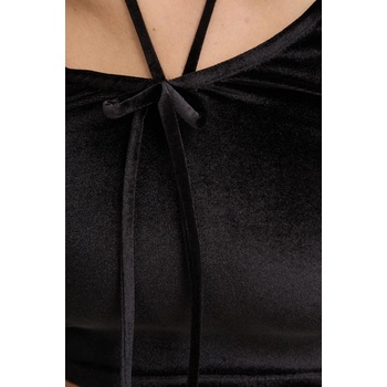 Fiorucci Кадифена блуза с дълги ръкави Fiorucci (W01FMTLO115VR01BK01)