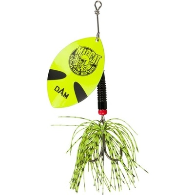 MADCAT Rotačná trblietka Big Blade Spinner 11cm 3 55g Sinking Fluo Yellow