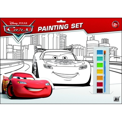 Jiri Models Omalovánky set s barvami A3 Auta Cars