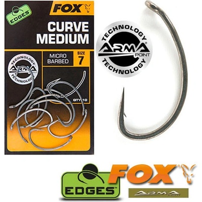 Fox Edges Arma Point Curve Shank Medium vel.6 10 ks