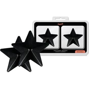 Image 1 of Пастиси за зърна, многократна употреба - Nipple Covers Black Stars (D-230193)