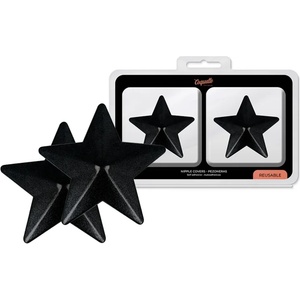  Пастиси за зърна, многократна употреба - Nipple Covers Black Stars (D-230193)