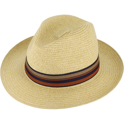 Fiebig Headwear since 1903 Letní crushable fedora klobouk Traveller Toyo béžový – Zboží Dáma