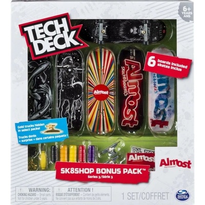 Tech Deck Skateboard SKATESHOP 6KS S PŘÍSLUŠENSTVÍM