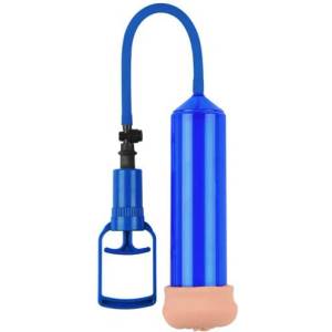 Toyz4Lovers Пенис помпа с накрайник Кибер Кожа "touch sens blue" 20 см