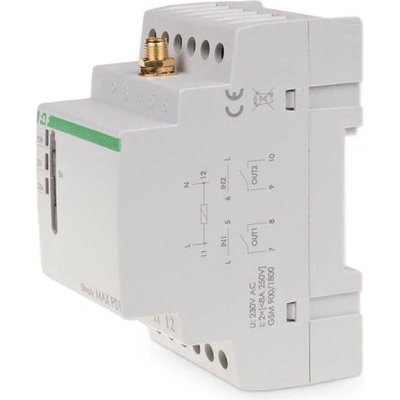 SIMply MAX P01 - GSM relé ZAPNI/VYPNI, 230V, 8a 2x NO